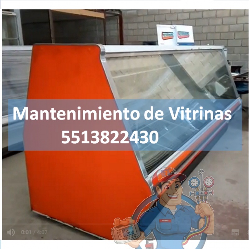 Mantenimiento de Vitrinas Refrigerantes 