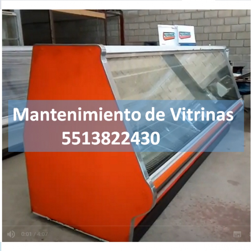 Mantenimiento de Vitrinas Refrigerantes 